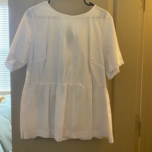 Eloquii / Draper James Peplum Bow back top.